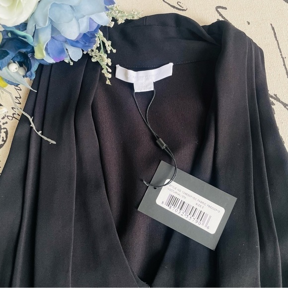 NWT Alexander Wang Belted Wrap Scarf Sleeveless Midi Cocktail Dress, Size 2 - Picture 12 of 13